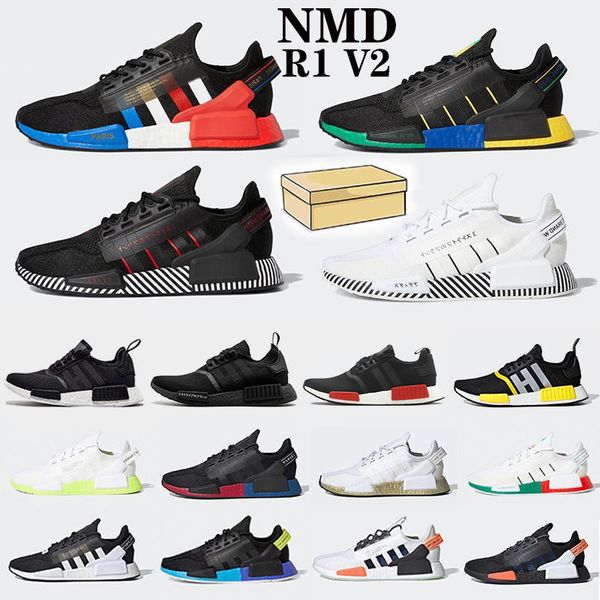 

dazzle camo nmd r1 v2 mens running shoes aqua tones mexico city metallic core black munich women outdoor trainers sports sneakers with box