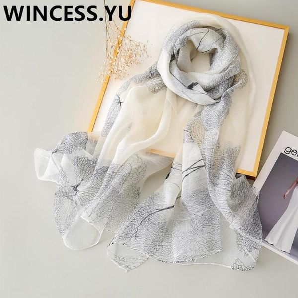 

scarves cashmere scarf for women silk and shawls long muslin hijab big wraps, Blue;gray