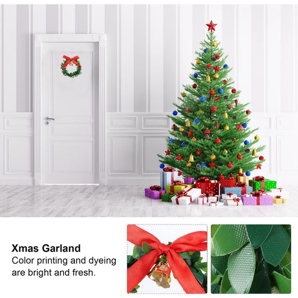 

10 шт. симулятор рождественские гирлянда сцена макет венок дверной украшение стены рождество изысканная гирлянда подвеска рождественская две