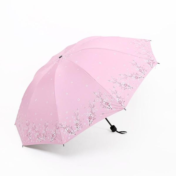 

yada 10 bones folding umbrella charms rain women uv duet umbrella for womens plum blossom flower umbrellas ys823 bbypjo
