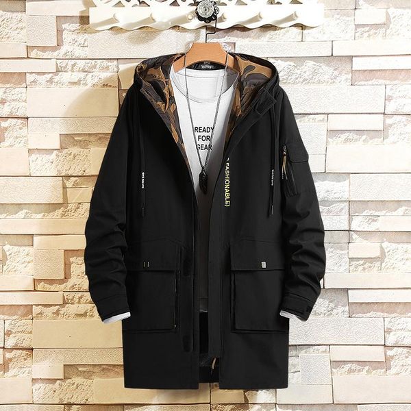 

10xl 9xl 8xl 7xl 6xl spring and autumn hooded jacket jacket men's casual street windbreaker authentic men's1, Black;brown