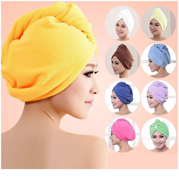 

1 шт. microfibre после душевой пачышки уайт wrap womens girls lady's bitkel quick hair hav cap cap cap turban head wrap bati wmtplm