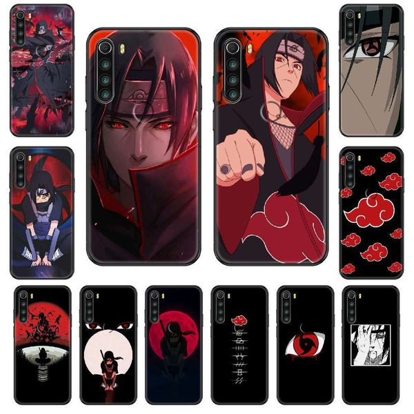

naruto uchiha itachi akatsuki mobile phone case redmi note s2 45 5 6 7 8 x s x plus pro black fashion silicone case