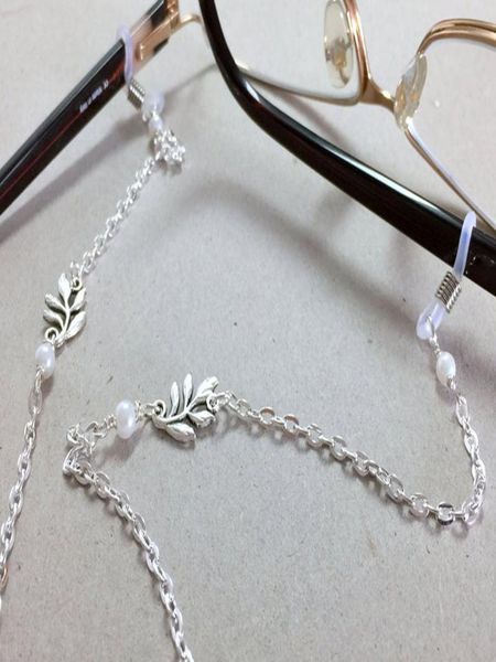 

2020 silver color vintage leaf charm glasses chain sunglasses chain fashion slip glasses chain holder glasses accessories h bbyknk