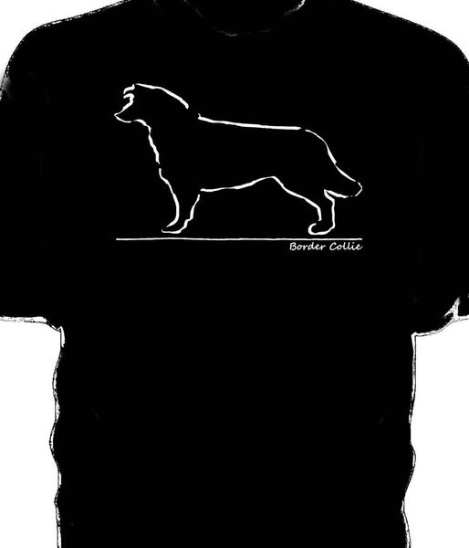 

новый летний стиль printed o шеи майка с коротким рукавом оригинальный эскиз колли fit с коротким рукавом футболка спортивная с капюшоном то