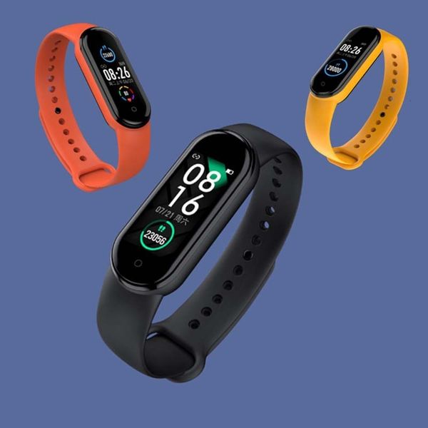 

new m5 smart bracelet multi exercise step heart rate prsure blood oxygen female healthy breathing detection ip68 waterproofbgt