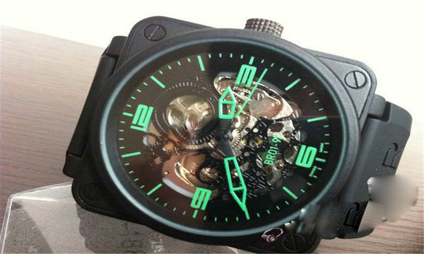 

quality stainless ross steel mens luxury watches for man multifunction bell fashion casual automatic machinery watche bra8, Slivery;black