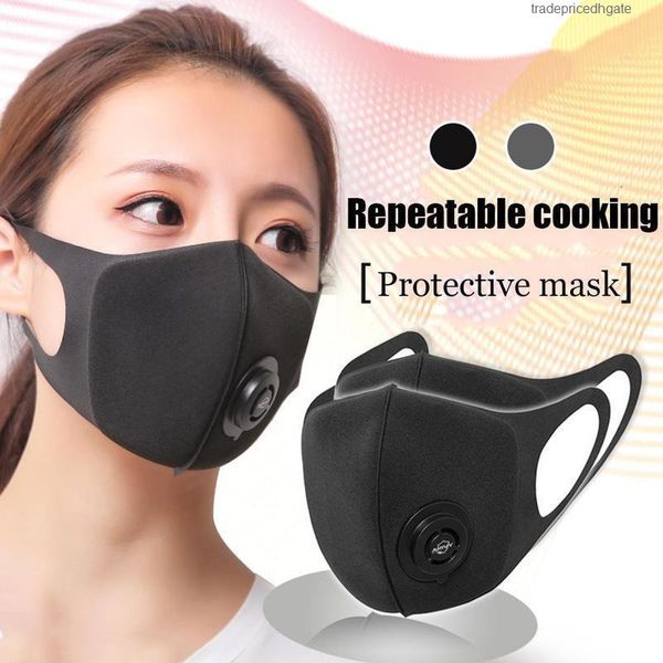 

anti haze breathable dust valved real dustproof antibacterial mouth face mask respirator washable reusable for kids