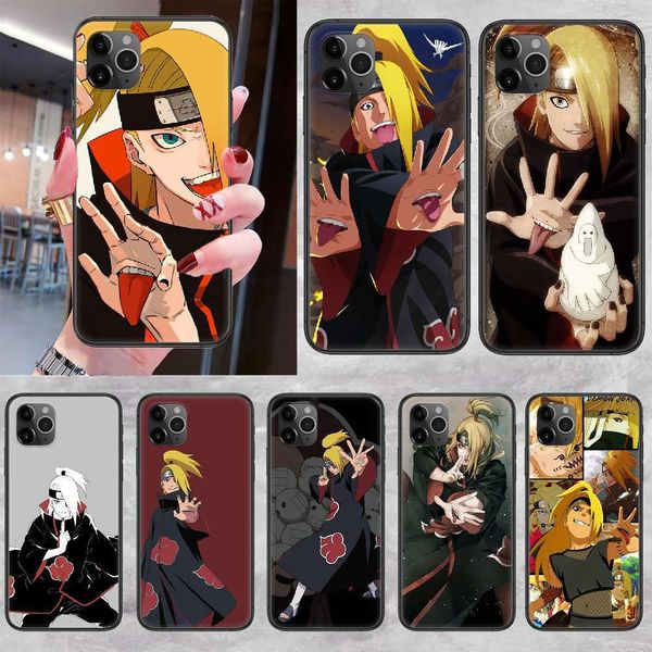 

3deidara naruto akatsuki helmet case def 5 5s se 26 6s 7 8 12 mini plus xs x xr 11 pro max black trend primercf1