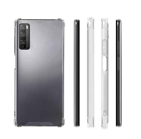 Casos rígidos de acrílico transparente transparente para Huawei Honor X7 x8 x9 p20 p30 lite y9a y9 prime y9s p smart p40 mate 30 40 Nova 8 9