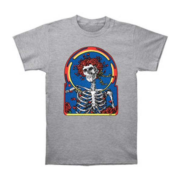 

grateful dead men's skull & roses grey hoodie designers t shirts sweatshirt