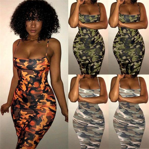 

new fashion women camo casual sleeveless off shoulder mini dress summer beach stretch dress sundress size s-3xl, Black;gray