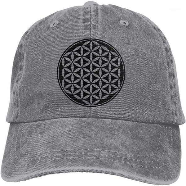 

Sacred Geometry Symbol Unisex Soft Casquette Cap Vintage Adjustable Baseball Caps1, Blue;gray