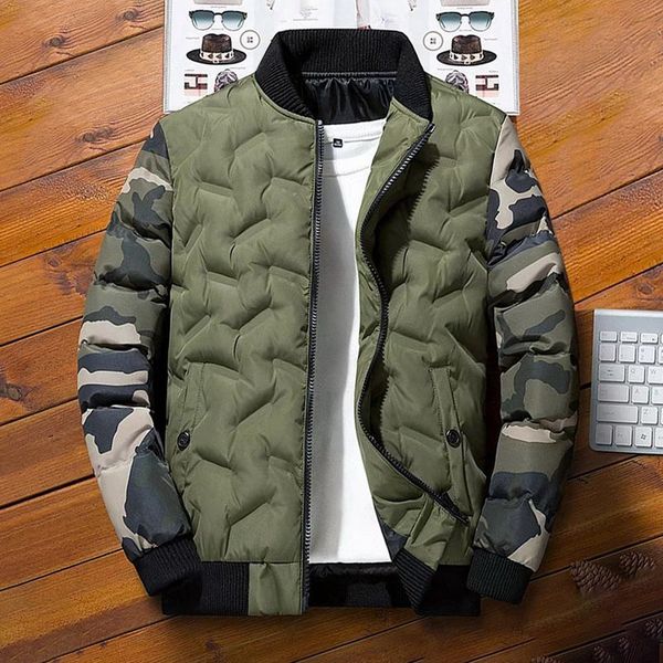 

mjartoria winter men's bomb loose cotton thick park coat men's coat fan jacket costume 5xl, Blue;black