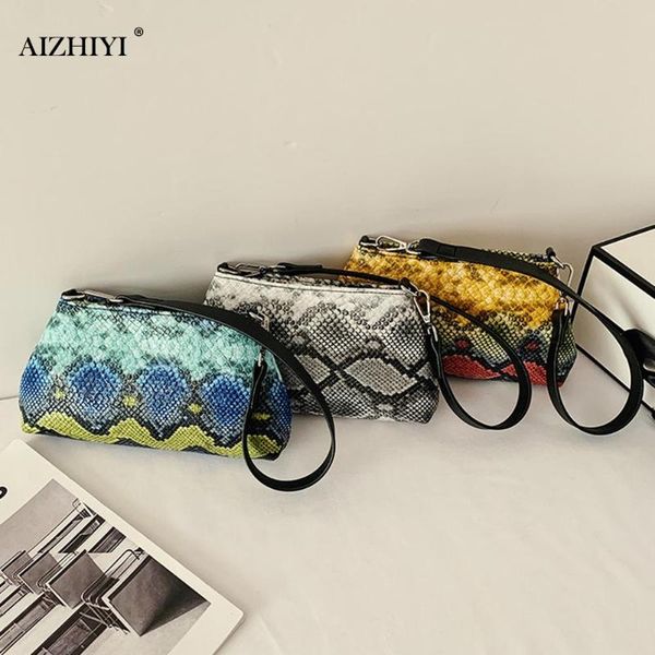 

retro snake print handbag totes women pu leather serpentine casual travel street shoulder underarm purse portable handle bag