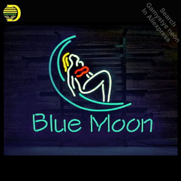 

blue moon bar девушка неоновый знак неоновый свет знак galss трубы коммерческая отдых складских помещений свет iconic неоновые знаки для про