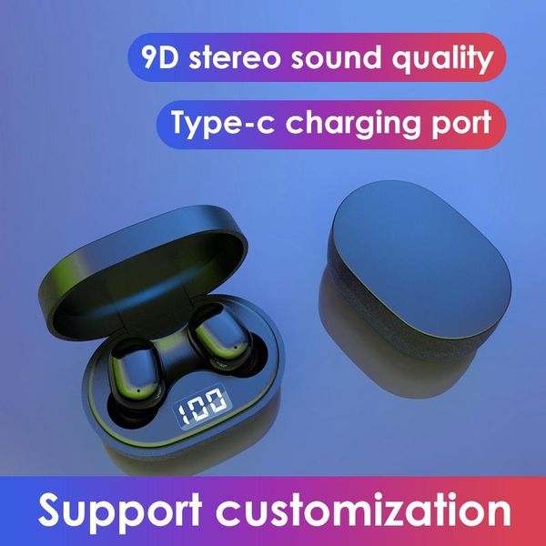 

2021bluetooth 5.1 p15 earphone touch control tws wireless earbuds stereo sports noise reduction led headphones for bluetooth ver