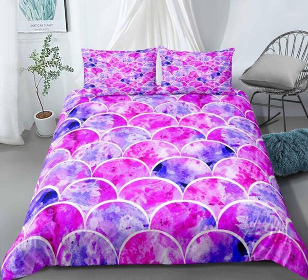 

wave pattern 3pcs/set bedding set sheet children room bed pillow case queen1 sets