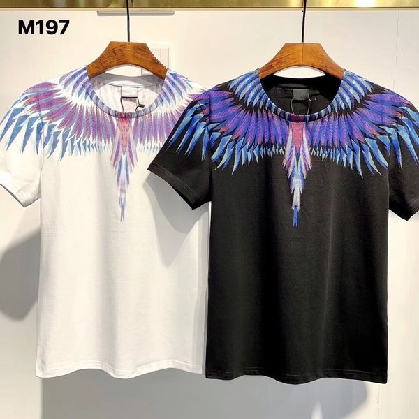 

transport of high-quality cotton t-shirts summer, 2021, european and american short-sleeved t-shirt fashion and casual printed m179, White;black