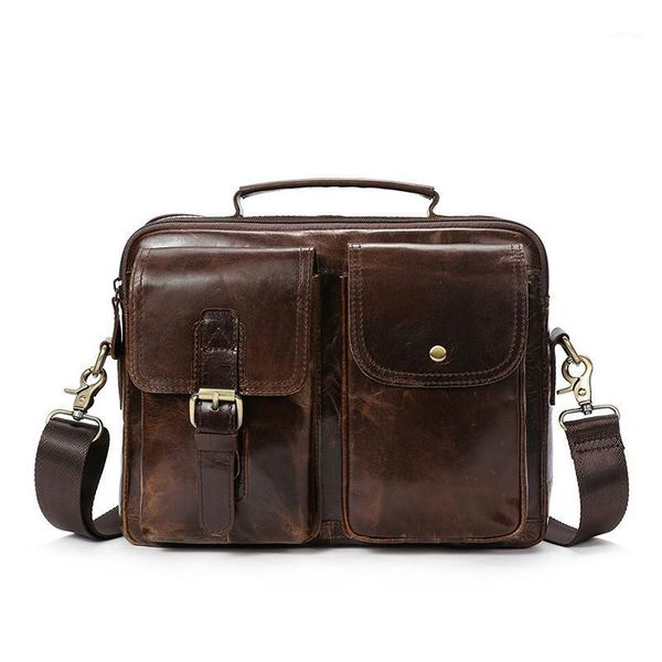 

men handbags briefcase genuine leather business men crossbody shoulder bag lapbag male messenger1