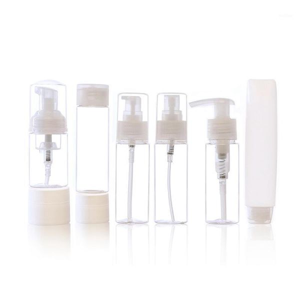 

portable spray refillable bottles kit plastic face cream lotion makeup container home travel empty spray refill bottles1