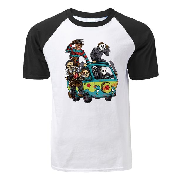 

funny horror movie theme maniac jason clown saw halloween mens t shirt summer short sleeve men t shirt sport hooded sweatshirt hoodie