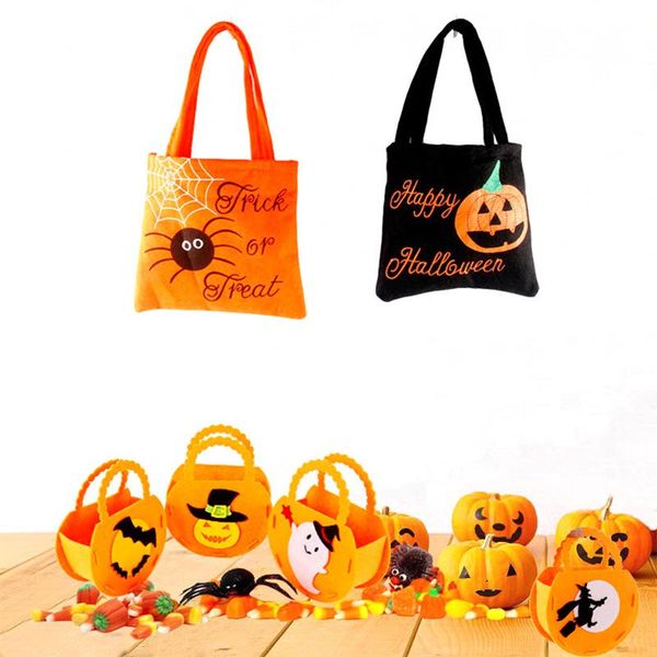 

halloween treat bag pumpkin ghost candy bag cookies snack children trick or treat gift carrying bag festival party decoration sqctjn