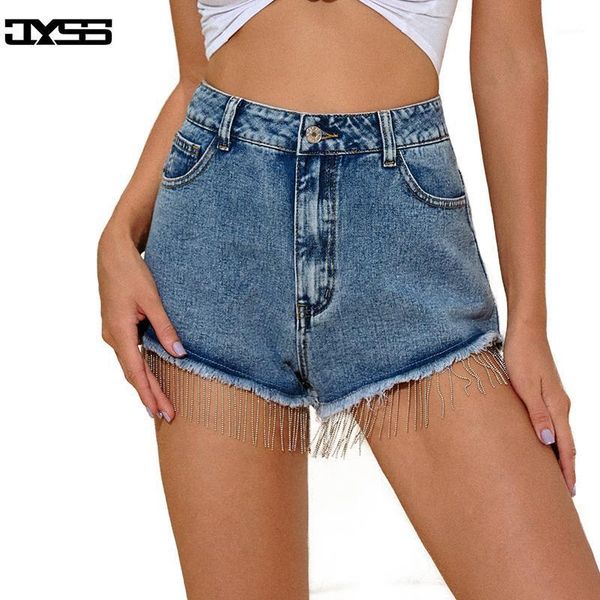 

jyss new denim shorts women tassels decoration ropa de mujer casual shorts femme spodenki damskie 302881, White;black