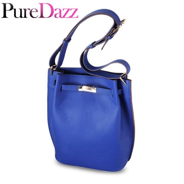 

luxury women shoulder bag fashion genuine leather lady bucket bag occident style female vertical real leather handbag