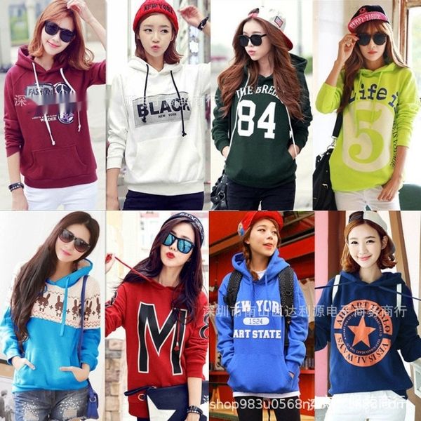 

z2wk2 2020 осенью и зимой женщины пуловер пуловер с капюшоном owfye корейского стиля женщины новый длинный рукав свитер свитер, Black