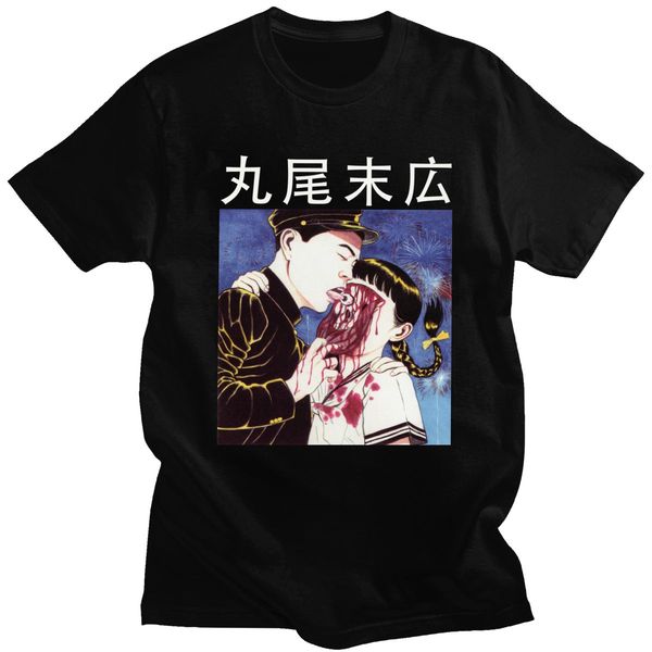 

маруо tshirt короткие рукава harajuku streetwear глаз лижет tee horror comics га vampire толстовка с капюшоном толстовка мужчины тенниска