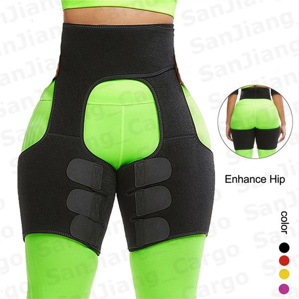 

neoprene body high waist leg shaper women men shapewear fitness trainer bodysuit slimming shorts sweat sports slim waist bands e31207, Black;white