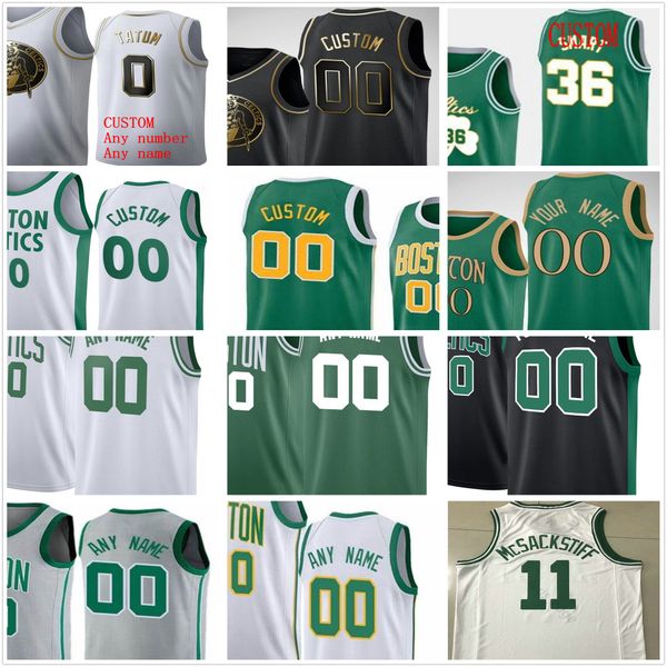 

custom printed kemba 8 walker jayson 0 tatum jaylen 7 brown 99 tacko fall tristan 13 thompson theis men woman kids youth basketball jerseys, Black;red