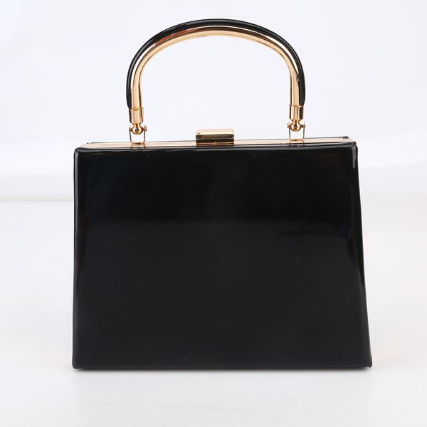 

2021 new bright face get together bag women's pu party handbag large capacity girl dating bags with chain