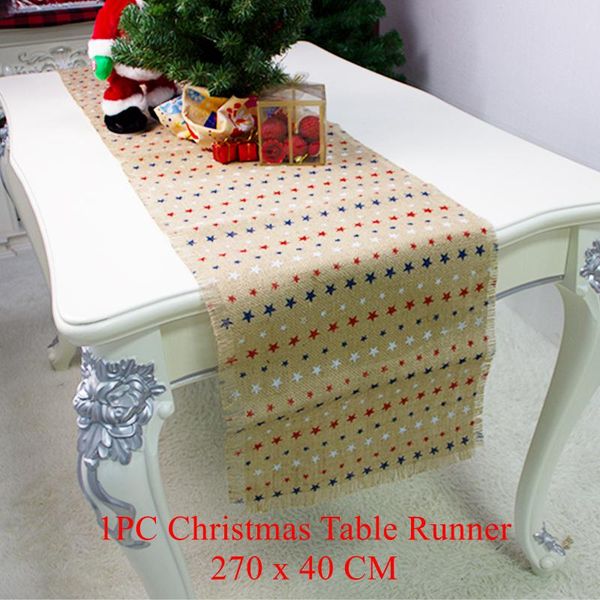 

270cm christmas table runner dinner table decoration christmas ornaments new year's eve decorations happy new year xmas gifts qylaoj
