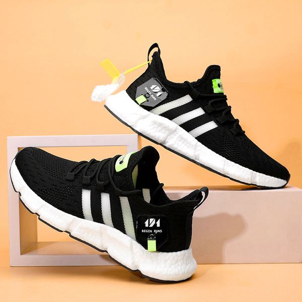 

men's tide sports casual air cushion women's tennis shoes zapatos.124, Black;brown