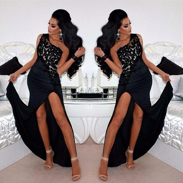 

prom plus size dress avondjurken celebrity homecoming, Black