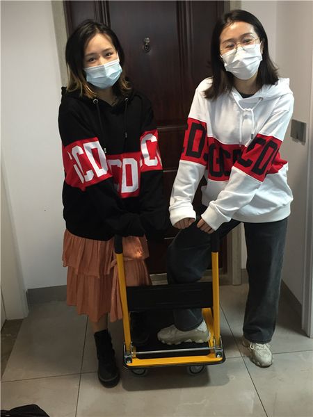 

in stock gcds band fashion style logo hoodie black men and women autumn and winter hoodie with ing