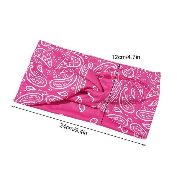 

sport yoga headbands cashew print cross knot stretch hairbands headband elastic hairband wide headband turban headwrap qylbhm