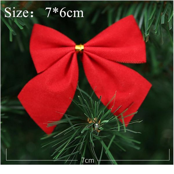 

12pcs/lot bow tie christmas tree decoration christmas pendant tree decoration baubles fashion new year bbyfsg