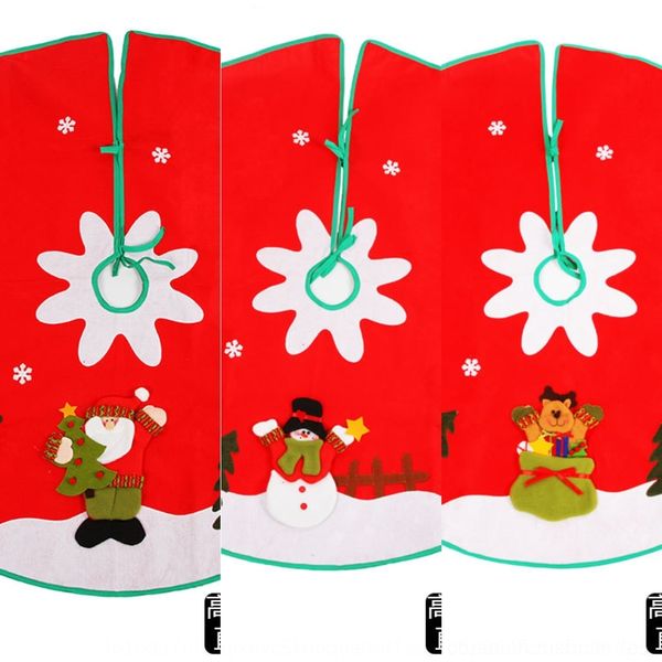 

zbrlp high-grade three-dimensional tree elderly 90cm apron diameter skirt christmas snowman tree christmas decorative apron mat nztda