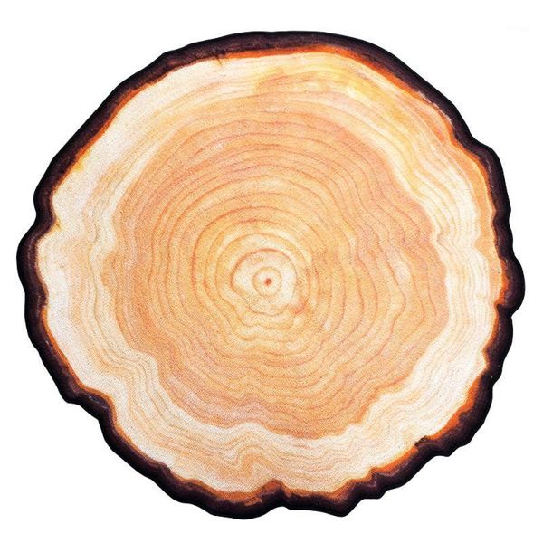 

multisize circular abstract wood grain tree design doormat rug washable non-slip foot mat kid/child room bedside carpets1