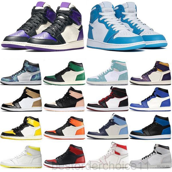 

2020 new jumpman 1 men women basketballs shoes 1s smoke grey high og bio hack bloodline satin-snake chicago trainers sneakers with box gbb8