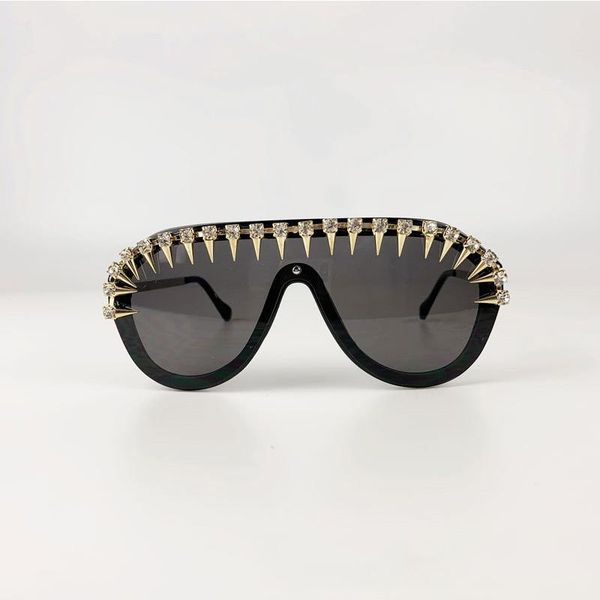 

2020 diamond color women sunglasses baroque exaggerated personality female decoration sun glasses female shades, White;black