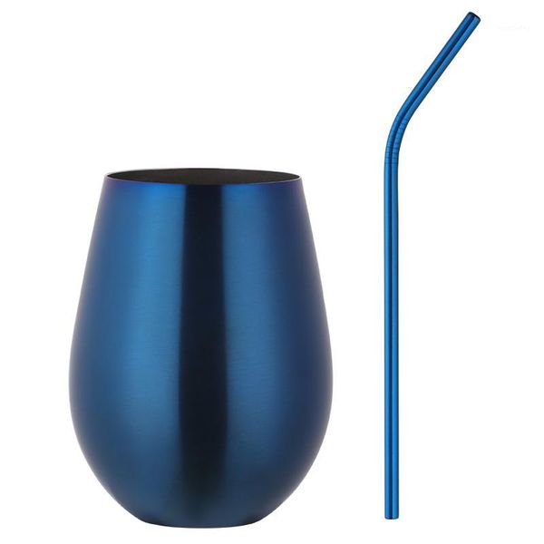 

mugs gift straw 304 stainless steel 500ml beer cup wine tumbler portable outdoor travel coffee cocktail drinking metal cup1