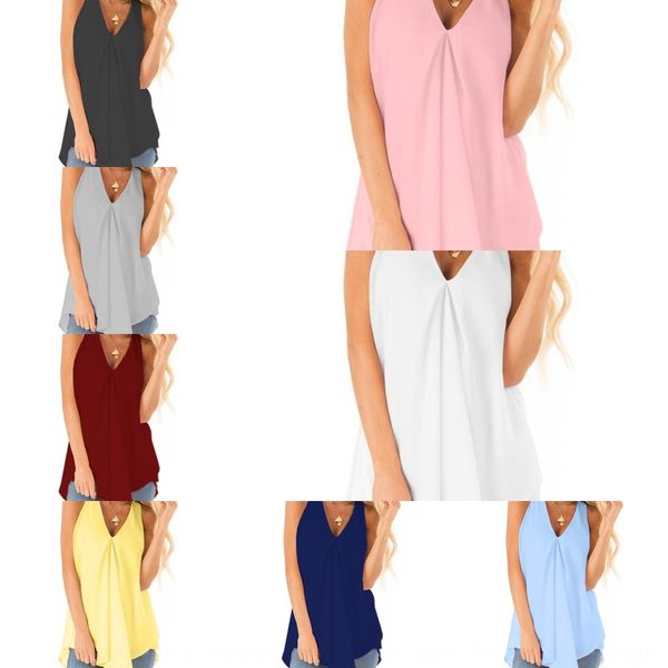 

new coatsummer solid color loose casual chiffon sleeveless women's xs-8xl new coatsummer solid color loose casual chiffon sleeveless to, White