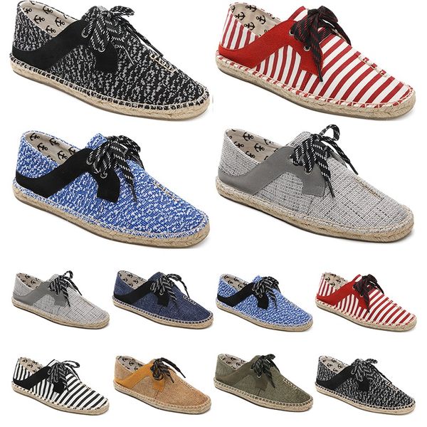 

canvas shoes breathable straw hemp rope mens womens big size 36-44 eur fashion breathable comfortable black white green casual nine 97