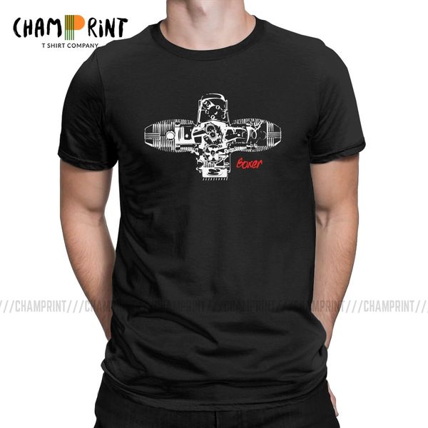 

boxer engine mechanical flat t-shirts for men funny tee shirt round neck short sleeve t shirt summer clothing sport hooded sweatshirt hoodie