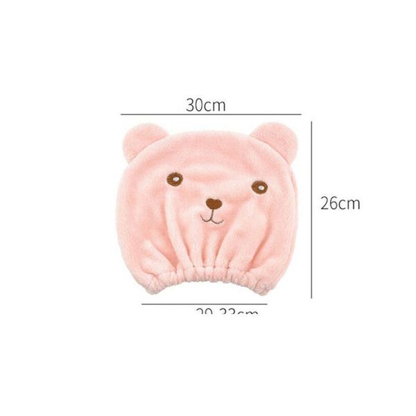 

cartoon hair turban quickly dry hair hat towel head wrap shower cap microfiber bathing cap bathroom accessories for qylioh