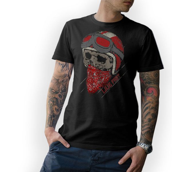 

new fashion cool casual biker live fast skull motorrad schrauber cafe racer oldschool summer sport hooded sweatshirt hoodie t shirt